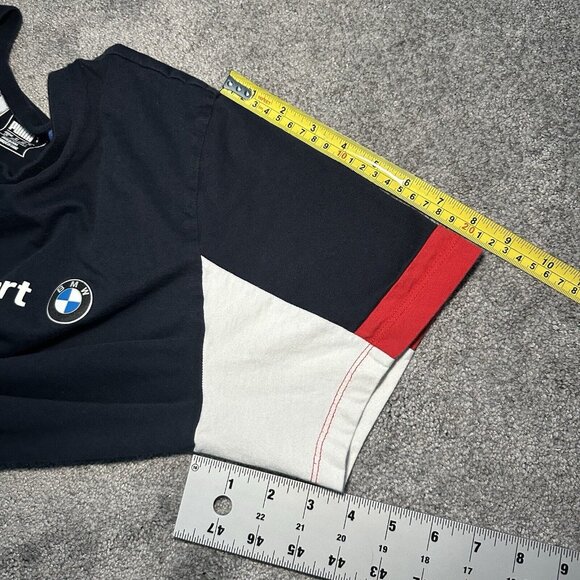 Puma BMW Shirt Mens Large Blue M Series Motorsport Short Sleeve Racing - Picture 9 of 9